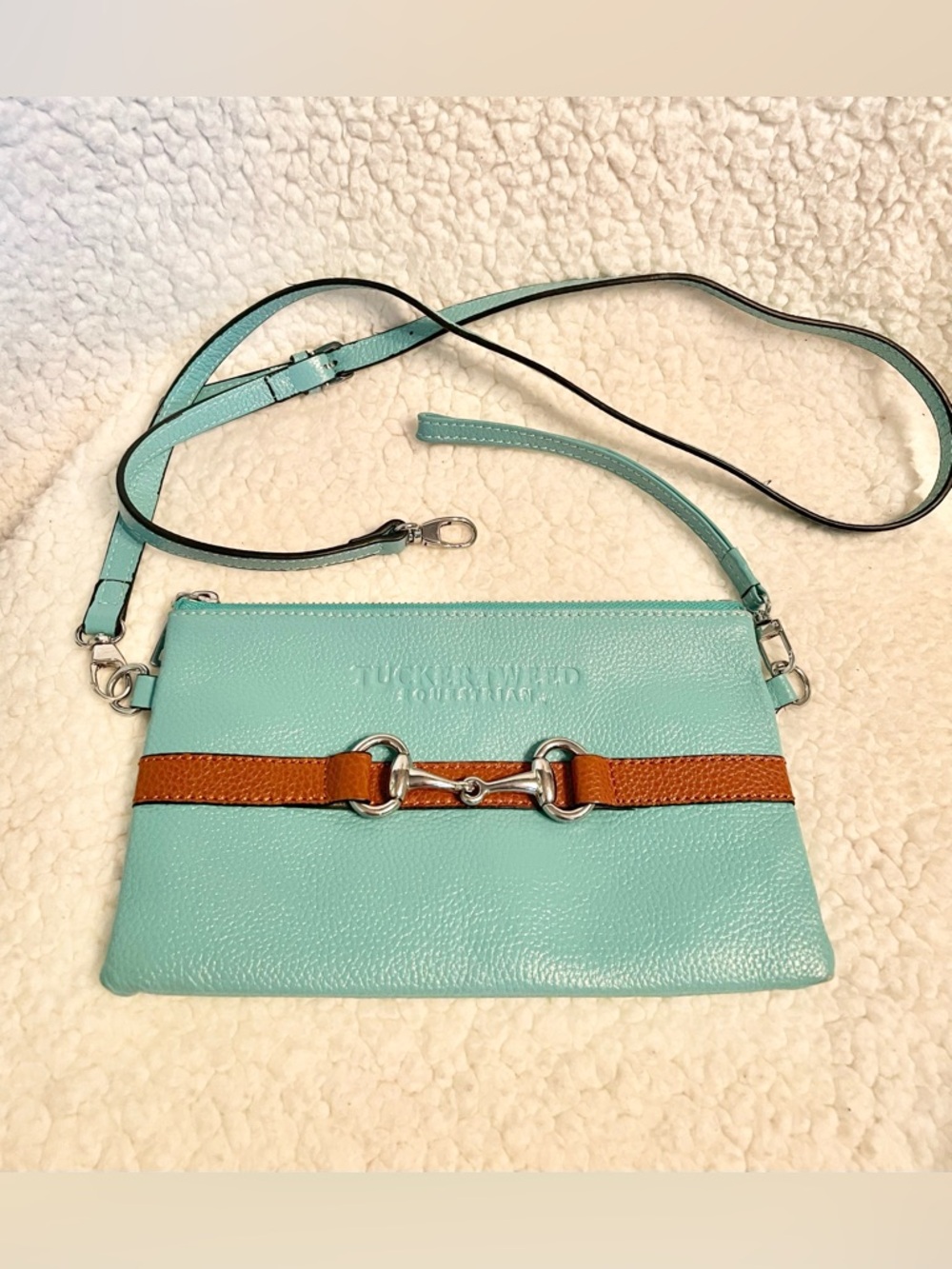 Tucker Tweed Equestrian Wellington Wristlet/Crossbody